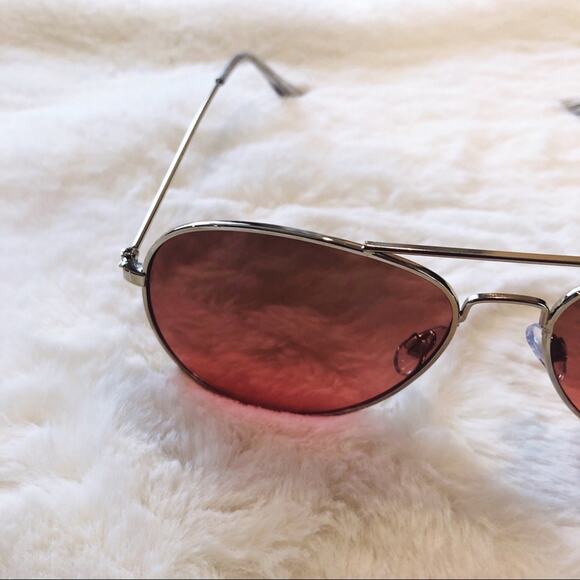 Rosalia Dark Pink Full Rim Aviator Sunglasses - Picture 6 of 10